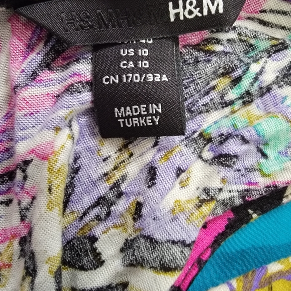 Womens H&M V-Neck Multicolored Sundress - Picture 3 of 3